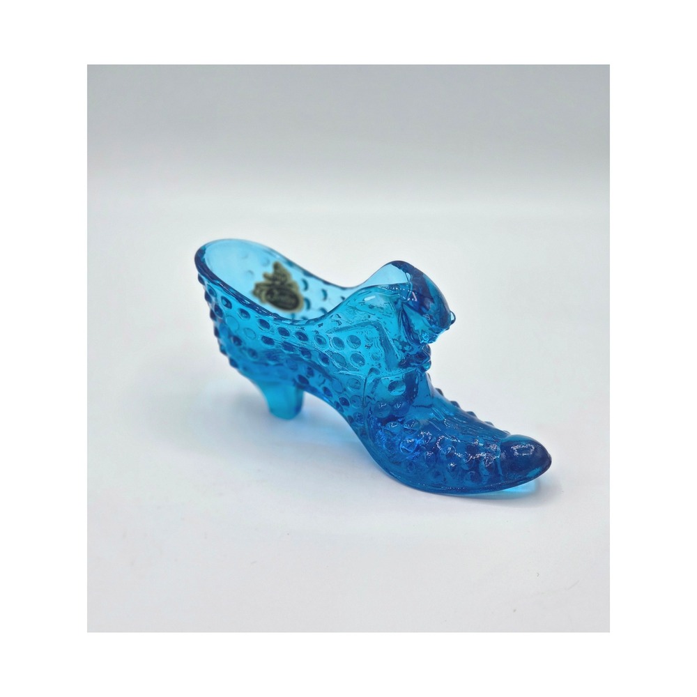 Vintage Fenton Art Glass Amber Boot/Slipper Figurine